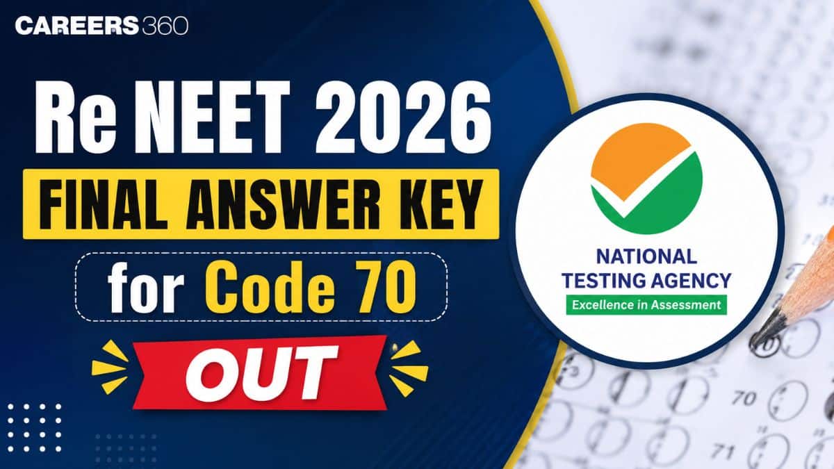 Re NEET 2026 Final Answer Key Code 70 Out: Download Official PDF Here
